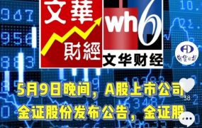 金证股份拟收购文华财经90.97%股权，5月10日起停牌
